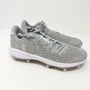 Under Armour UA Glyde 2 MT Metal Softball Cleats Gray US‎ Women's 10 NEW